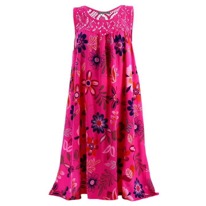 💥🔥 Vestido estampado sem mangas