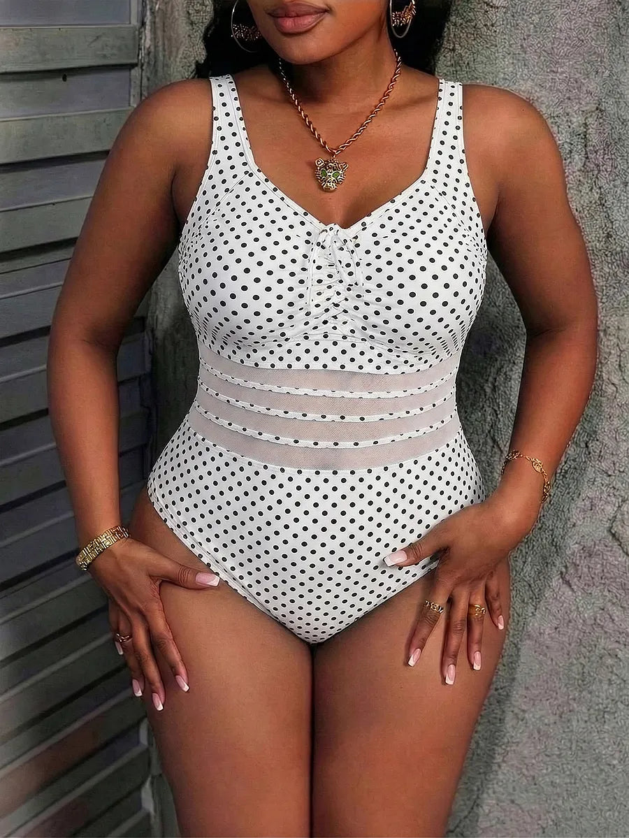Fato de banho sexy de poá