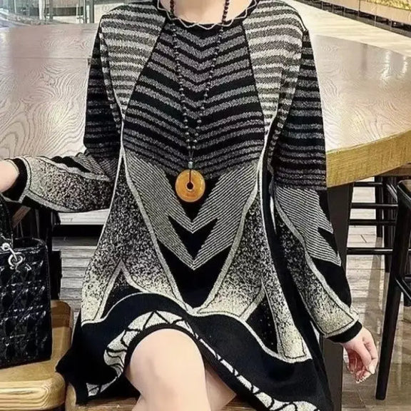 Camisola longa e quente para mulher