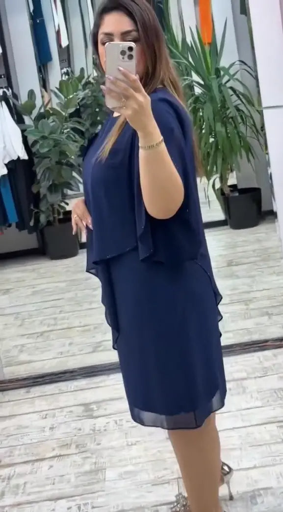 Novo vestido moderno, design clássico, elegante e simples