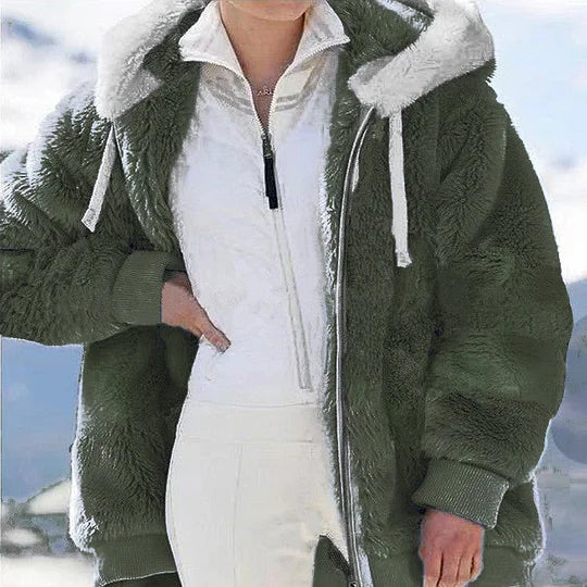 🔥Casaco polar com capuz e forro polar, sucesso de vendas✨