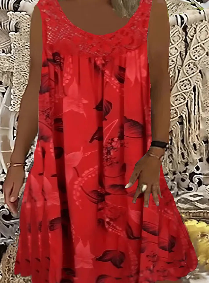 Vestido comprido elegante de algodão puro para mulheres plus size