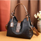 Bolsa feminina estilo retrô europeia e americana, transversal, grande capacidade, compartimento