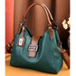 Bolsa feminina estilo retrô europeia e americana, transversal, grande capacidade, compartimento