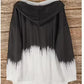Sweatshirt de mulher plus size com capuz e fecho degradê - Cardigan casual de malha degradê