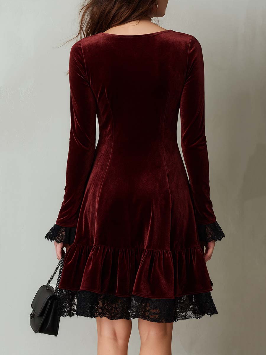 Vestido midi retro 2025