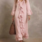 Vestido casual feminino moderno em algodão e linho