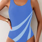 MiSun - Fato de Banho Preto Colorblock