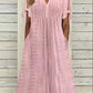Vestido elegante com decote em V para mulher