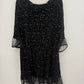 Vestido com tule franzido e lantejoulas