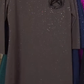 Vestido elegante com gola redonda