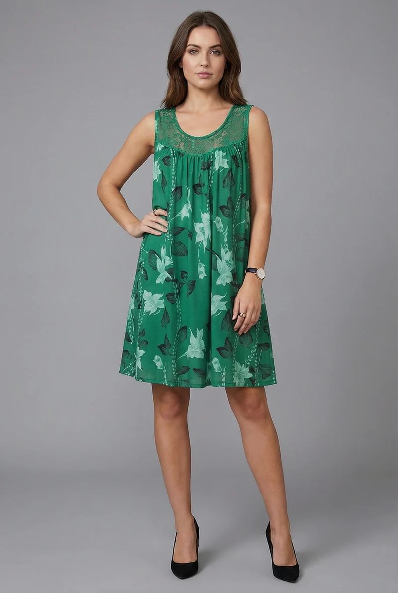 Vestido comprido elegante de algodão puro para mulheres plus size