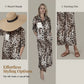 Vestido camiseiro para mulher com estampa de leopardo