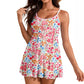 Fato de Banho Feminino Floral com Controlo de Abdômen