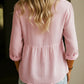 Camisa de senhora em linho e algodão