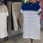Vestido Listrado Coração