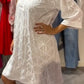 Vestido casual para mulher com decote em V e decote vazado