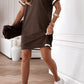 Vestido casual para mulher com cores contrastantes