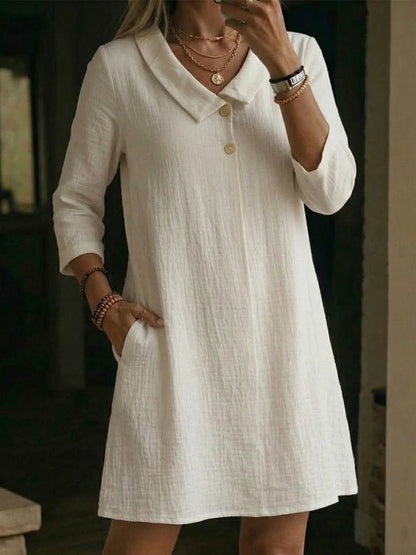 Vestido de menina com lapelas