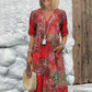 Vestido elegante com estampado de leopardo