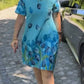 Vestido de menina com estampado floral