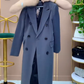 Conjunto de roupa de trabalho de três peças para mulher: colete + calças + casaco