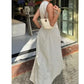 TRAF Vestido comprido sem mangas com fecho