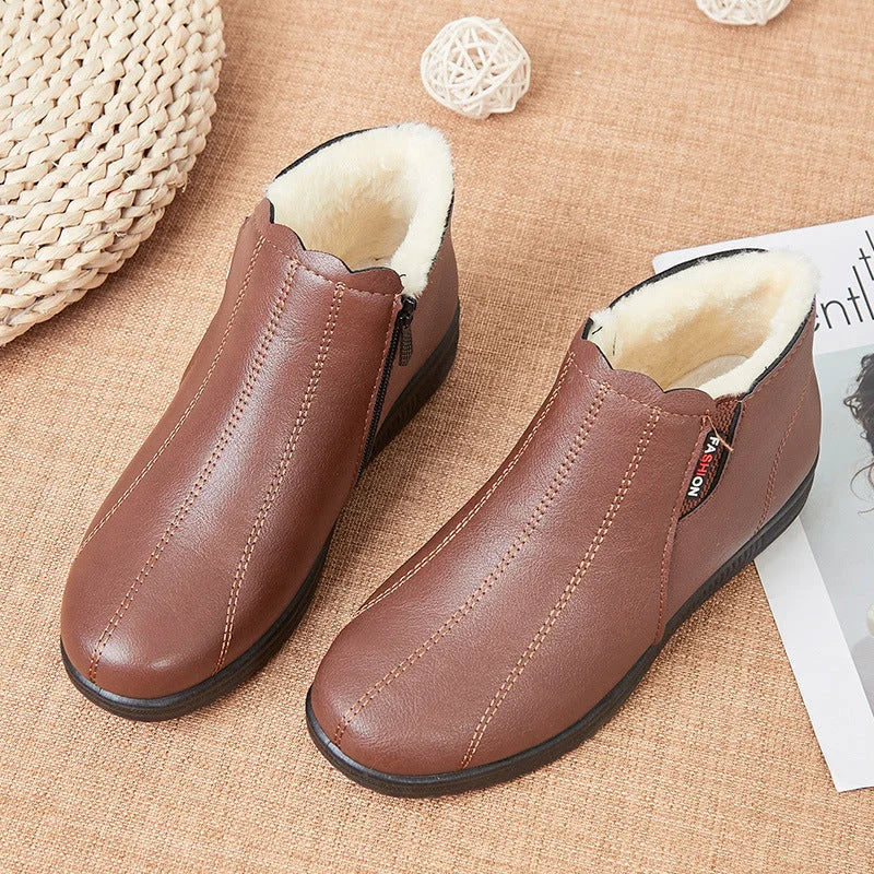 🔥[35-41]🥾 Botas de pele elegantes e quentes para o inverno, com sola macia