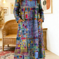 Vestido de mulher em algodão com detalhes em renda