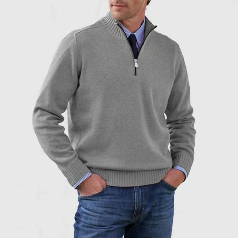 [M-5XL] Camisola quente elegante com fecho para outono e inverno