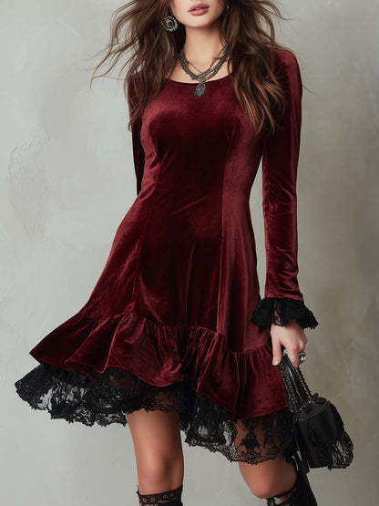 Vestido midi retro 2025