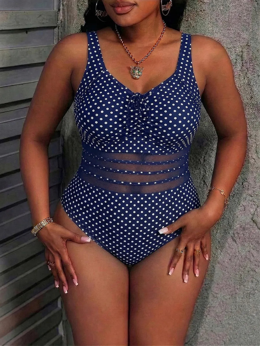 Fato de banho sexy de poá
