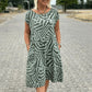 Tahlia™ - Vestido com estampado fino e gola redonda
