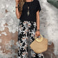 🌹Conjunto casual de senhora de duas peças com estampado