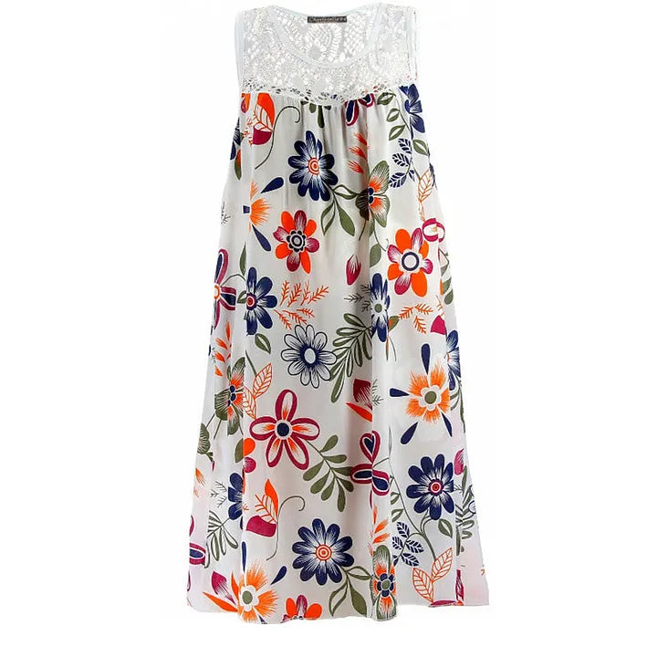 💥🔥 Vestido estampado sem mangas