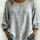 Blusa de menina vazada em linho e algodão