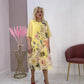 Vestido de verão para mulher com estampado floral