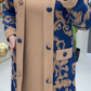 Conjunto de senhora estampado de três peças