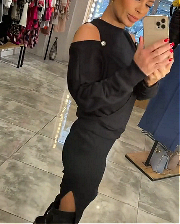 Vestido feminino de duas peças