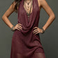 Conjunto de duas peças com minivestido de malha elegante e sensual