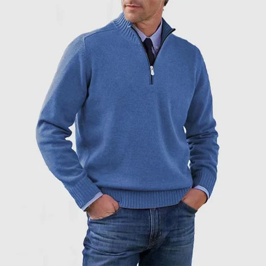 [M-5XL] Camisola quente elegante com fecho para outono e inverno