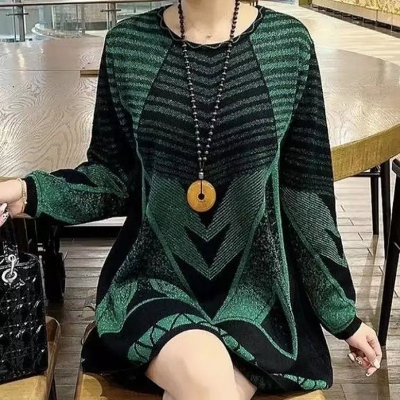 Camisola longa e quente para mulher