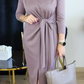 Um vestido bonito e elegante com cintura marcada, versátil e fácil de combinar.