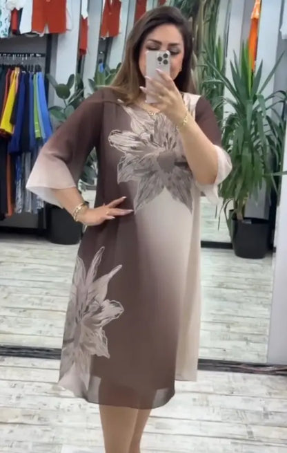 🔥 Novo vestido de menina estampado com strass 2025