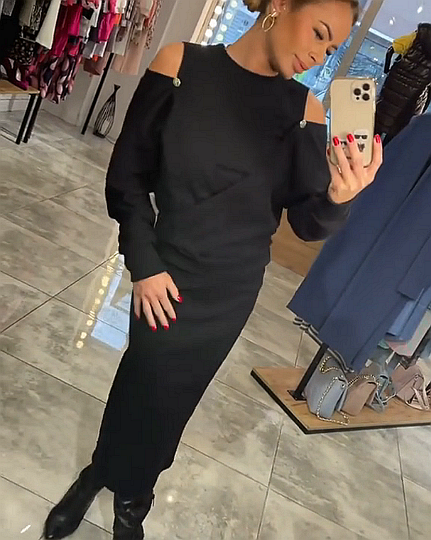 Vestido feminino de duas peças