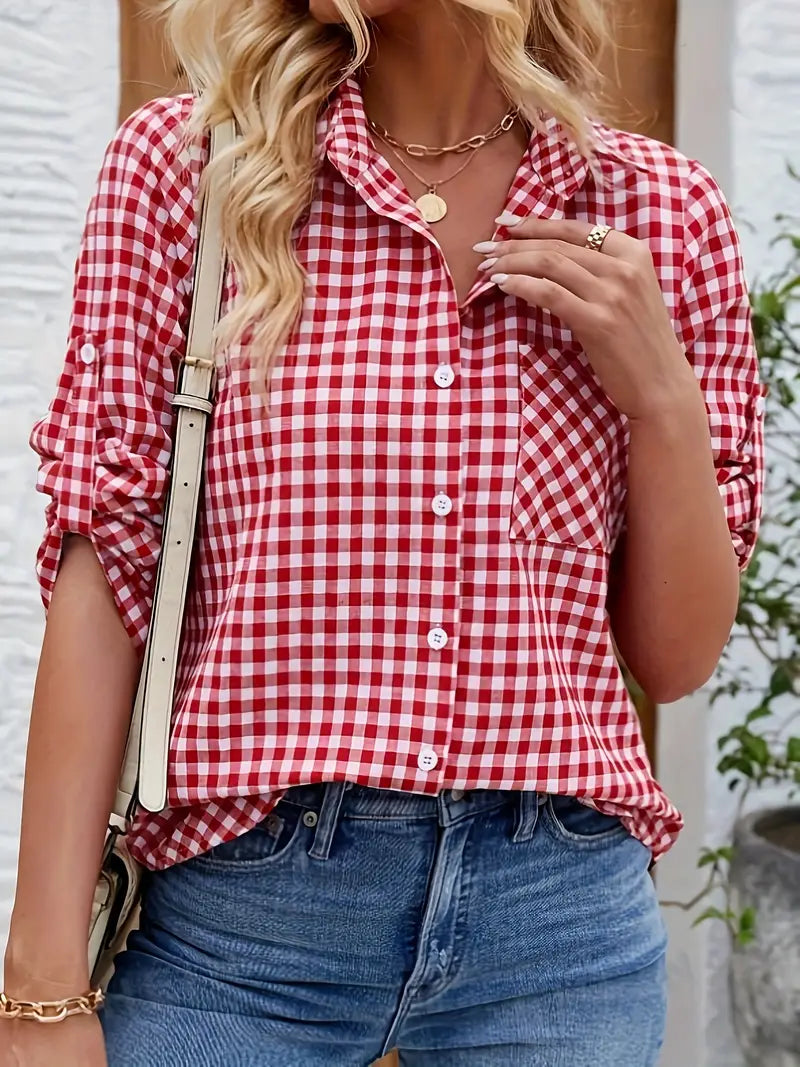 Camisa xadrez mulher 2025