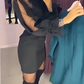 Vestido – Elegante e Festivo – Mistura de Algodão com Folhos – Perfeito para a Primavera, Outono e Inverno