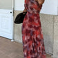 Vestido de menina de um ombro só em tule