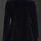 Blazer de veludo bordado