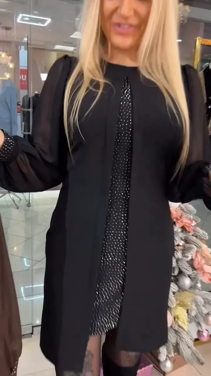 💥Promoção imperdível💥💙🖤[S-5XL] Saia comprida vazada de outono e inverno